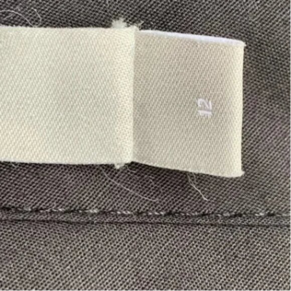 Vince Navy Blue Linen Blend Cuffed Hem Shorts Size 12 - Picture 4 of 5